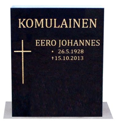 Musta hautakivi 40 x 50 539 €